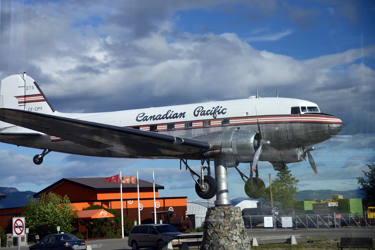 00 Old Canadian Pacific Airplane On Display At Whitehorse Yukon Airport